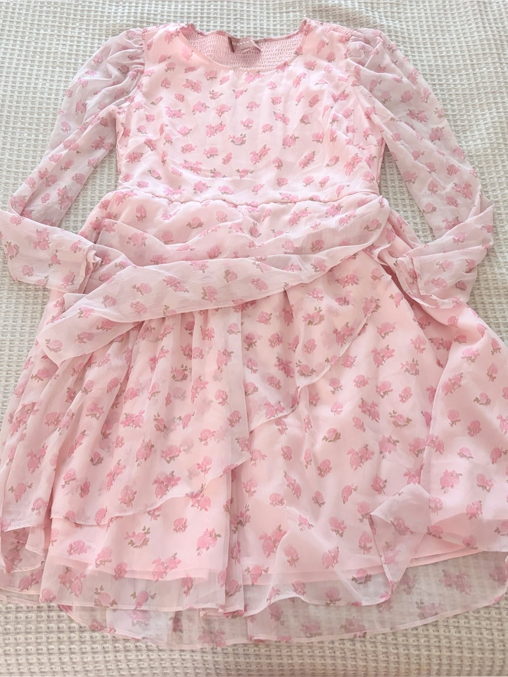 Jessakae Floral Long Sleeve Mini Dress